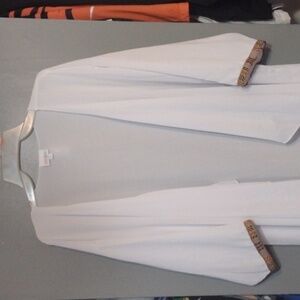 LuLaRoe Large Solid White Shirley Cover Up